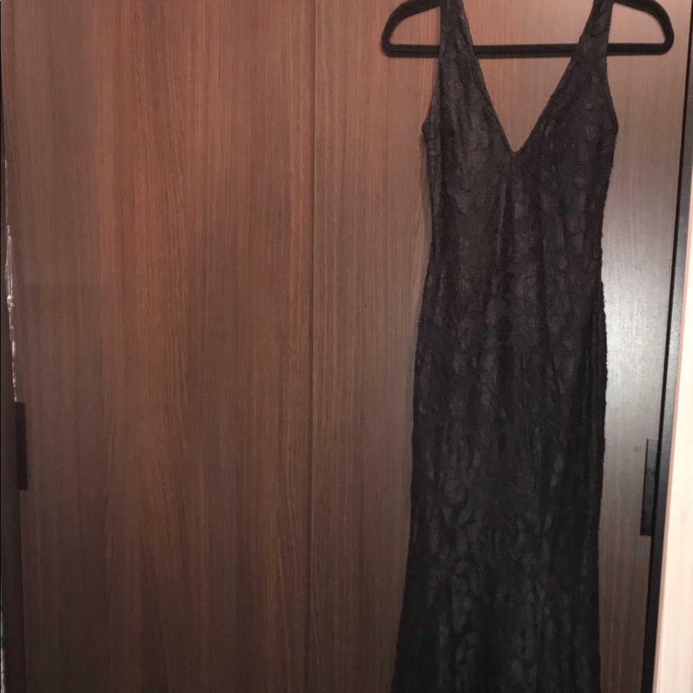 St John Long Black Dress